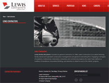 Tablet Screenshot of lewis-contractors.com